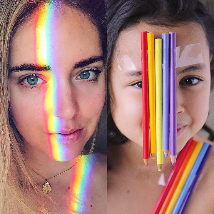 Hétköznapi tárgyakat használ a hírességek megjelenésének másolására / Fotó: RileyDiary / Instagram