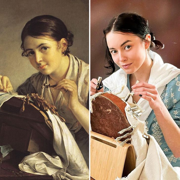 Lace Maker, Vasily Tropinin / Fotó: Olga Tolstunova / Instagram
