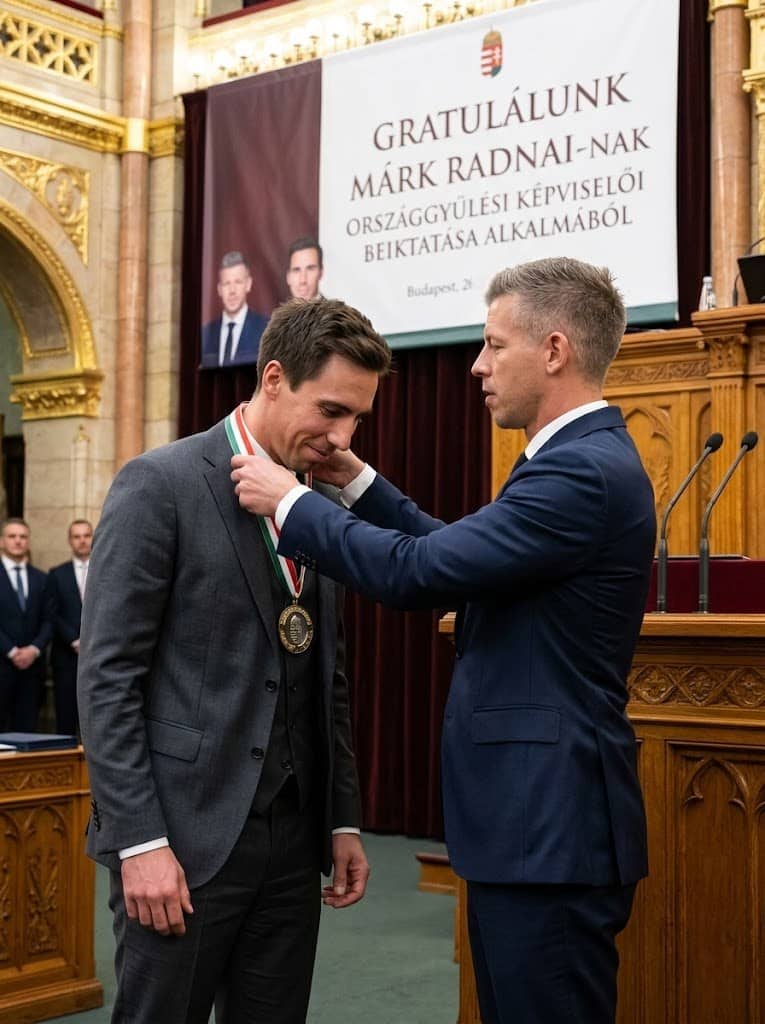 radnai mark orszaggyulesi kepviseloi eskutetel parlament tisza part magyar peter