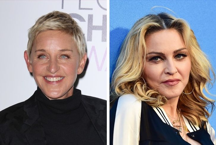 hiressegek egyidosek ellen degeneres madonna
