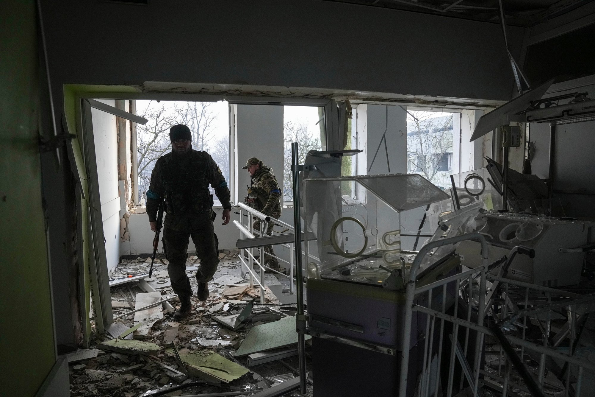 orosz-ukrán háború mariupol szülészet bombázás3
