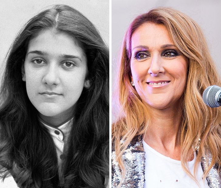 hiressegek fiatalon regen es most Celine Dion