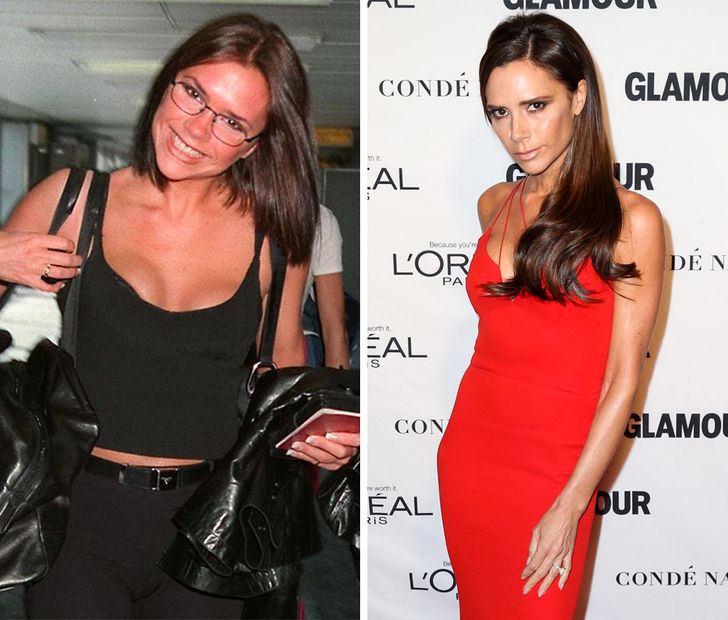 hiressegek fiatalon regen es most Victoria Beckham