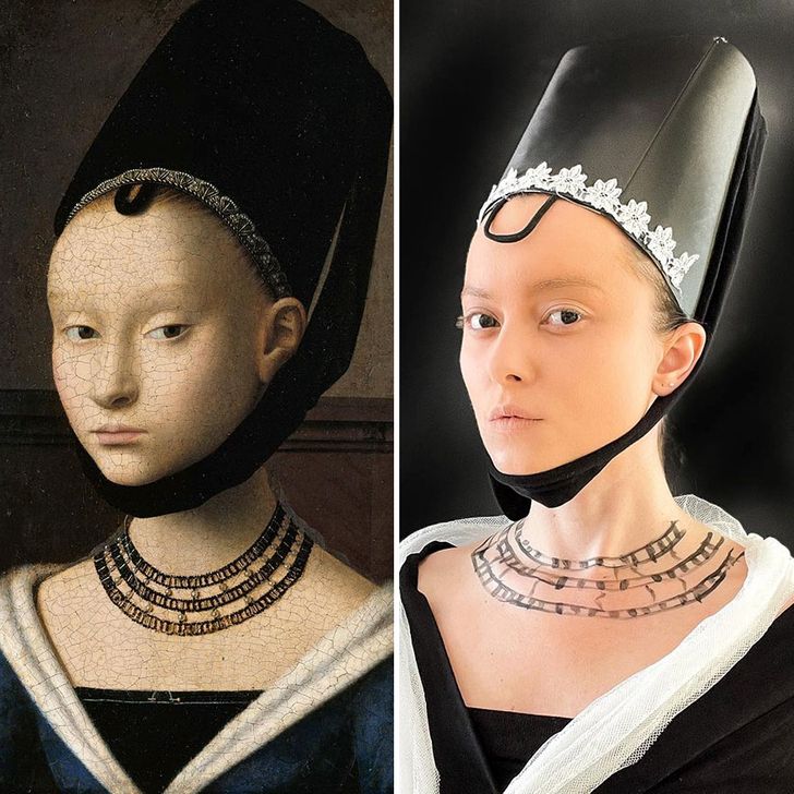 A fiatal lány portréja, Petrus Christus / Fotó: Olga Tolstunova / Instagram