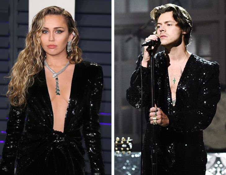 hiressegek ugyanaz a ruha miley cyrus harry styles