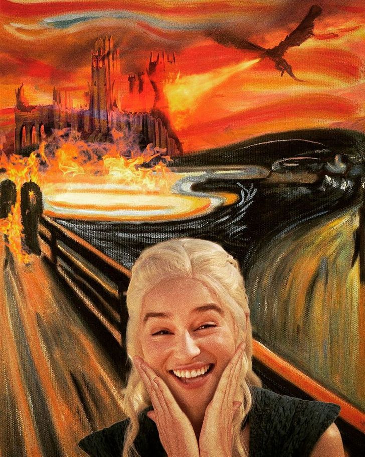Ertan Atay popkultura klasszikus festmenyek Emilia Clarke