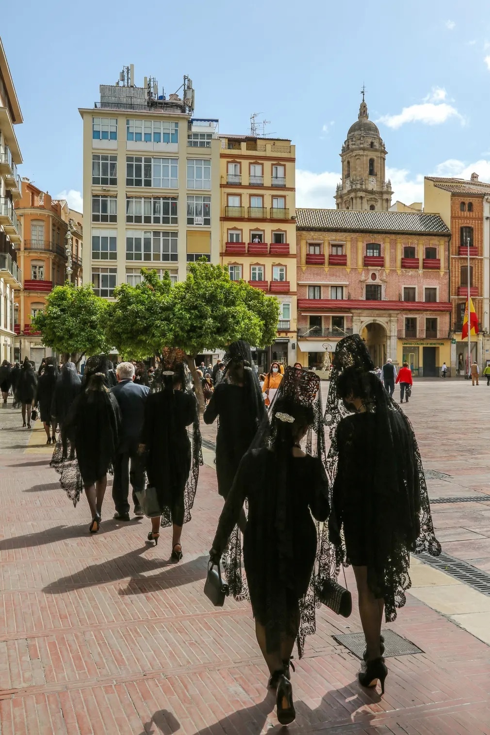 semana santa, mantilla, husveti unnepek, Lorenzo Carnero, kormenet, nap fotoja