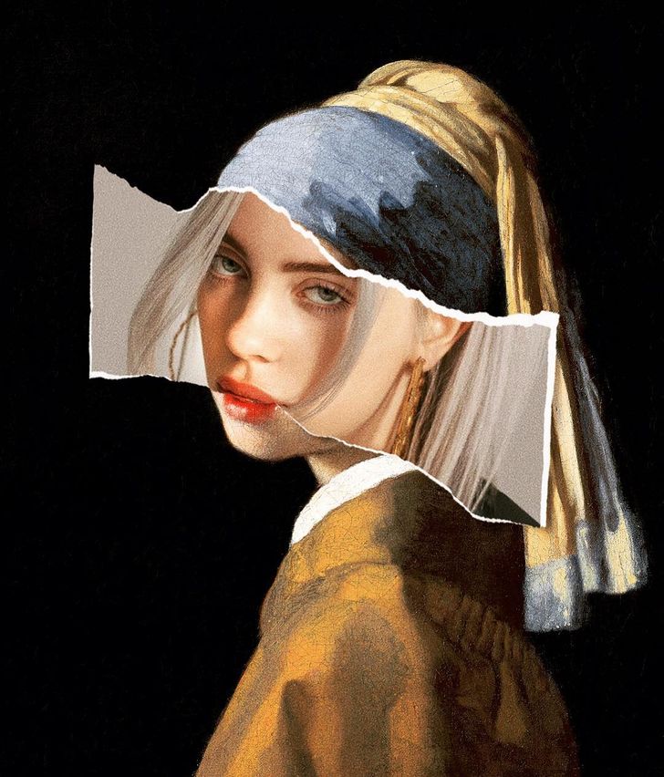 Ertan Atay popkultura klasszikus festmenyek Billie Eilish