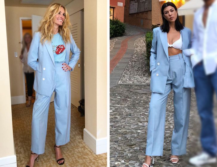 hiressegek ugyanaz a ruha julia roberts kourtney kardashian