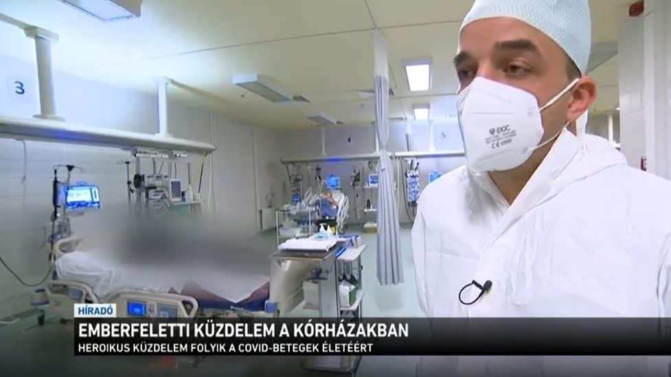 koronavirus korhaz intenziv osztaly halott beteg m1
