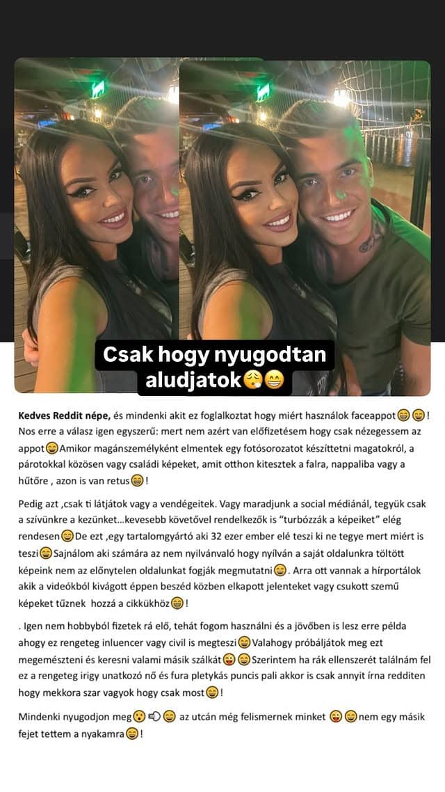 hazassag elso latasra reni fotoszerkesztes faceapp
