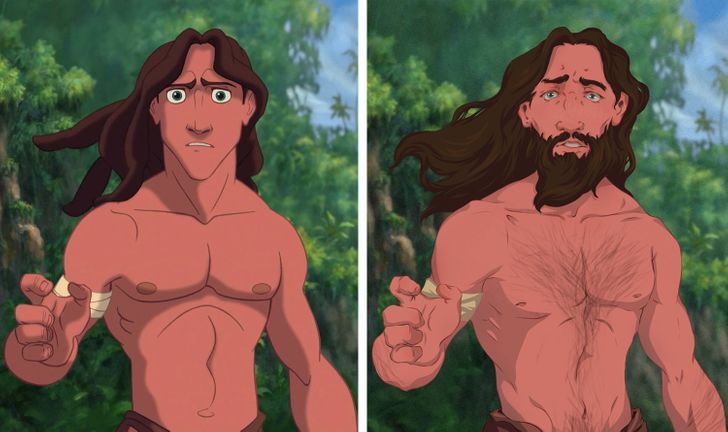 realisztikus rajzfilm szereplok tarzan