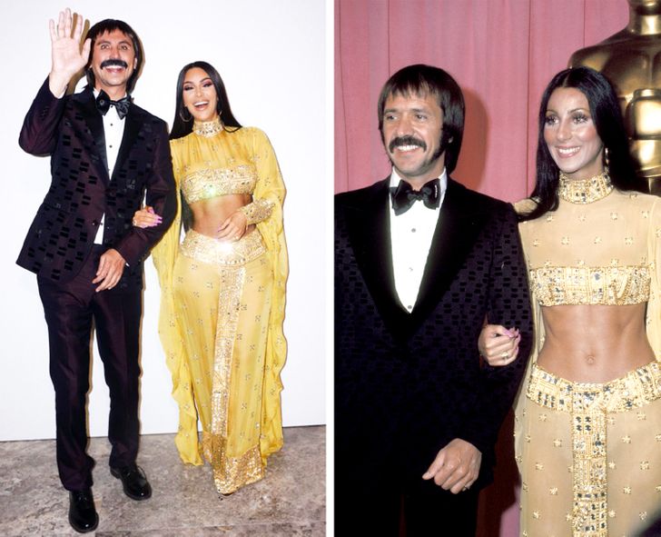 hiressegek ujraalkotnak ikonikus sztarok kim kardashian jonathan cheban sonny cher
