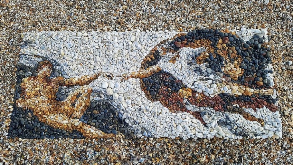 kavics land art